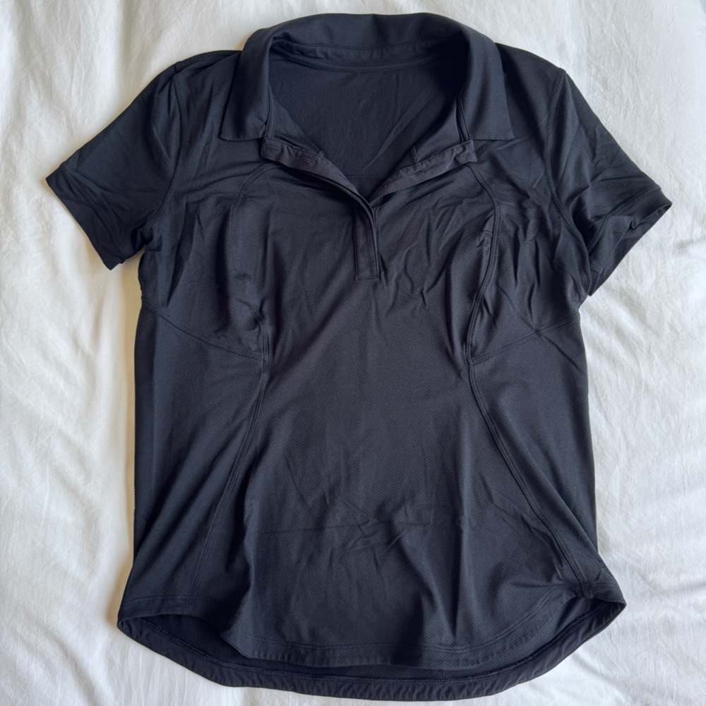 Lululemon Black Polo Golf / Tennis Shirt